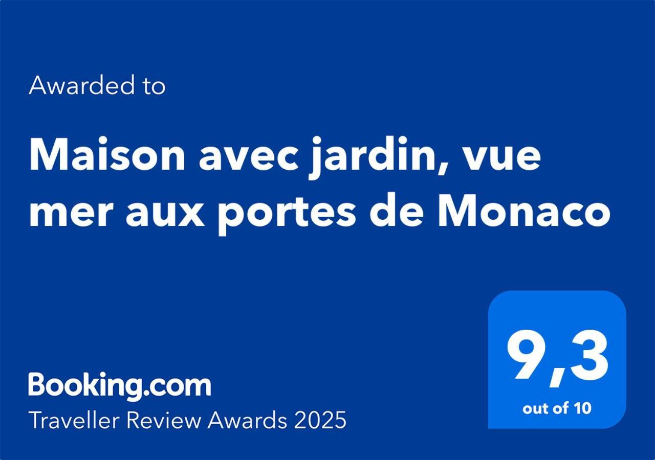 Maison Avec Jardin, Vue Mer Aux Portes De Monaco Beausoleil Εξωτερικό φωτογραφία